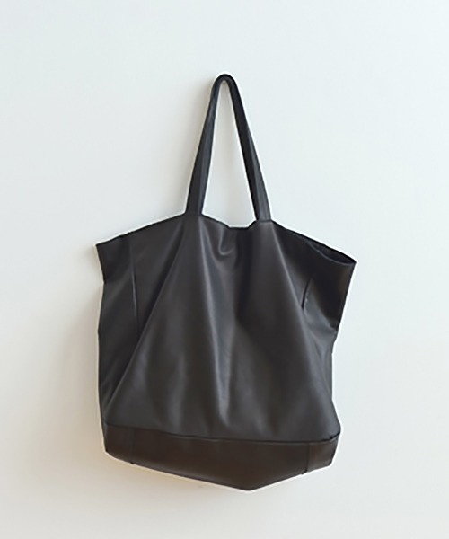 kalsac ショルダーバッグ バッグ レザートートバッグ Sac grand noir