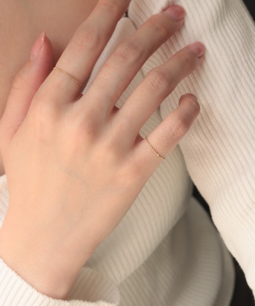 NOIR DE POUPEE（ノワールドプーペ） 指輪 リング K10 カットボール