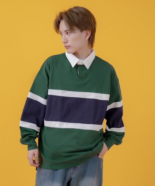 improves（インプローブス） ポロシャツ オーバーサイズ 長袖 ラガー