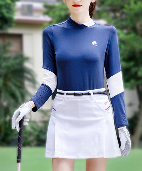 TopIsm（トップイズム） ゴルフ ゴルフウェア 長袖 モックネックシャツ