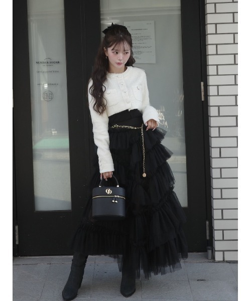 Darich（ダーリッチ） スカート ボリュームアシメチュールロング