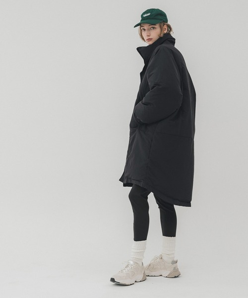 coca（コカ） ダウン ダウンジャケット フェザー混ハイネックロング