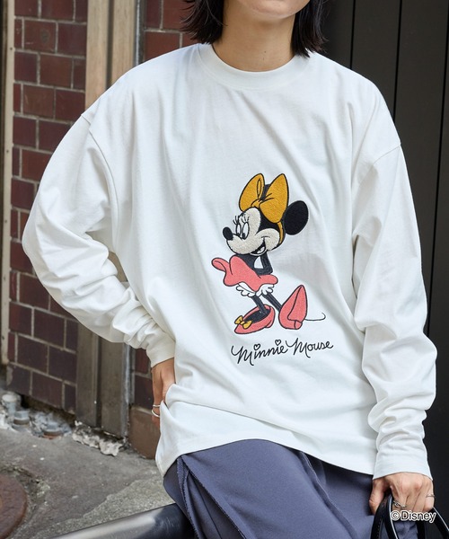 Disney（ディズニー） tシャツ 「Disney」別注 ミニーマウス オールド