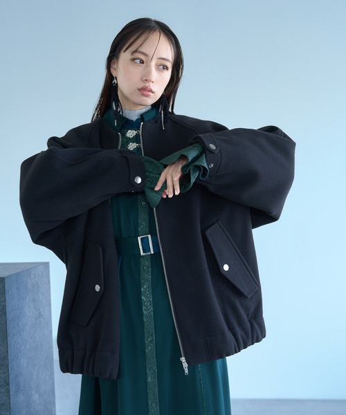 HARE（ハレ） ブルゾン アウター ウーリーテックエリ2WAYミドル