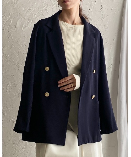 She's Closet ジャケット テーラードジャケット 金ボタンオーバー