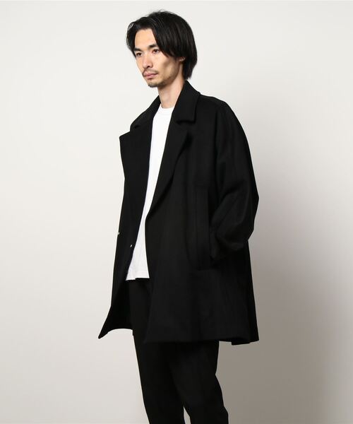 Lui's（ルイス） チェスターコート FREE ブラック メンズ : ZOZOTOWN