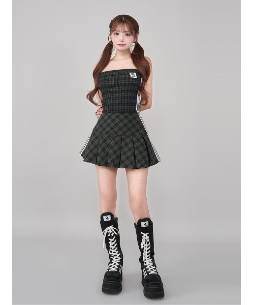 Darich（ダーリッチ） スカート リメイクライクチェックミニスカート