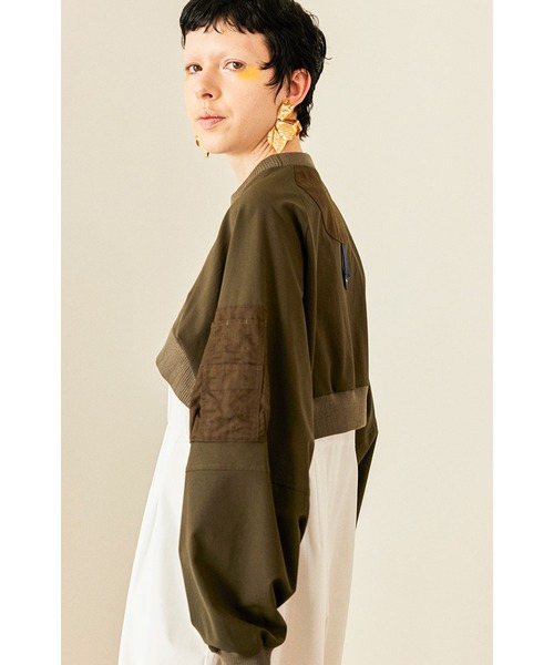 OMMO（オーエムエムオー） MA-1 DOCKING SHORT TOPS レディース