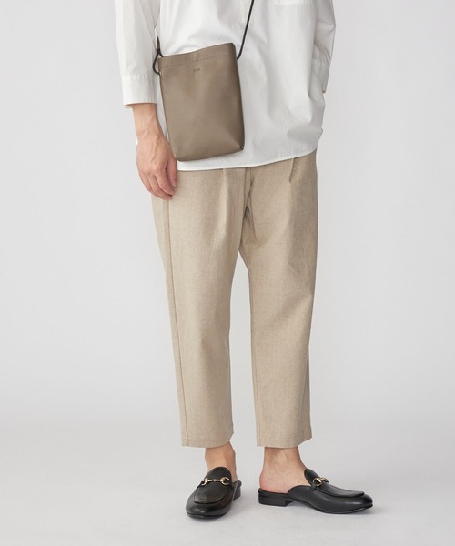 SHIPS.me パンツ 「ZOZO限定」SHIPS.me: 綿麻 ワイドテーパード