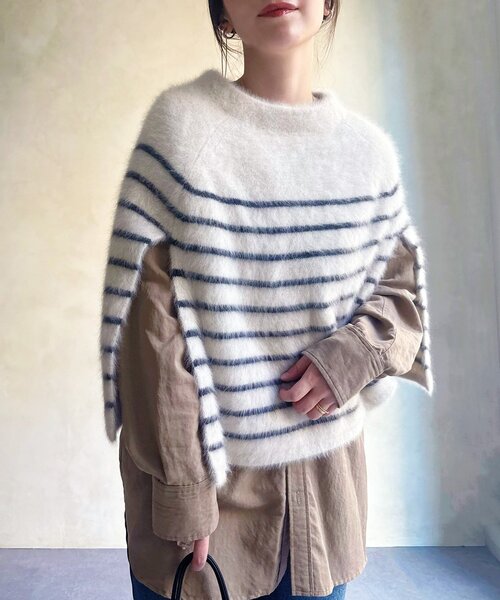 BEARDSLEY（ビアズリー） ニット セーター ファーニットポンチョ