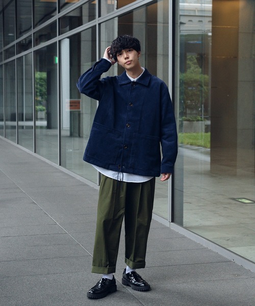 ONCILY（オンシェリー） コーデュロイジャケット MEDIUM ネイビー