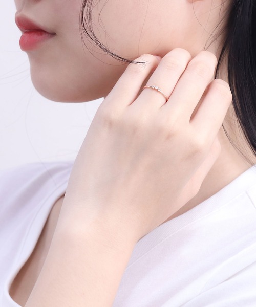 ESTELLE（エステール） 指輪 リング K10 ピンクゴールド ダイヤモンド