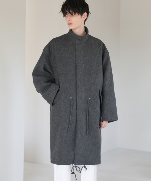 モッズコート コート ビッグシルエットメルトンM-65ロングモッズコート