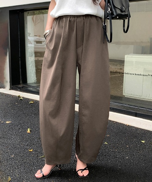 パンツ 「選べる丈感」イージーコクーンパンツ / フランネル生地追加