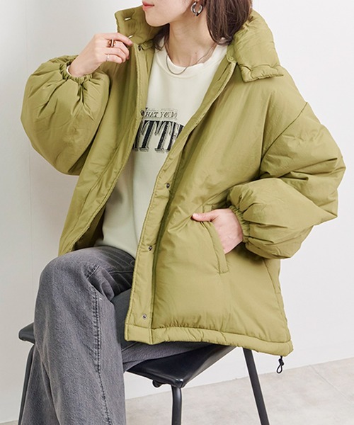 Fizz（フィズ） ブルゾン アウター ハイネック ＆ ノーカラー 2Way中綿