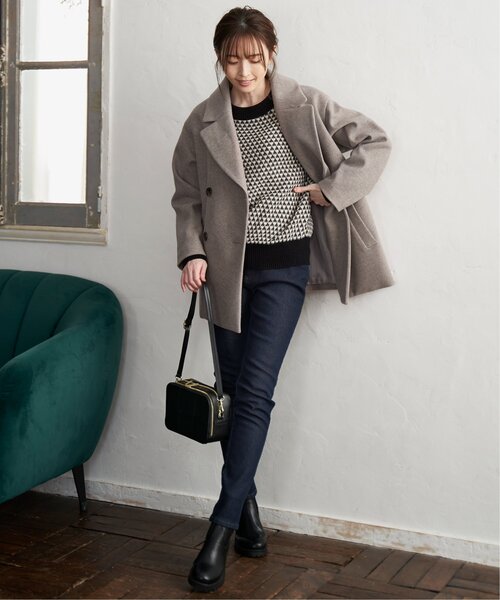 ikka（イッカ） コート チェスターコート GOKU楽 ストレッチメルトン