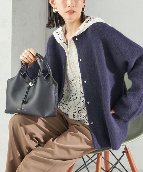 SHIPS（シップス） ノーカラーコート コート フォックス ブレンド ノー