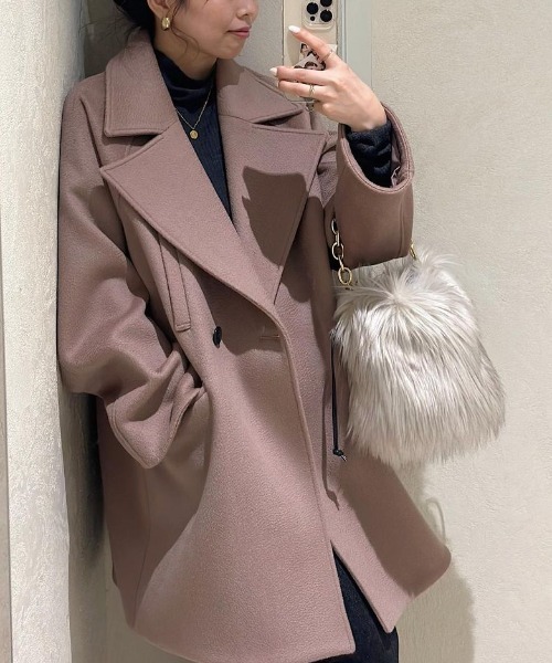 anuans（アニュアンス） ステンカラーコート ミドルスケールコート