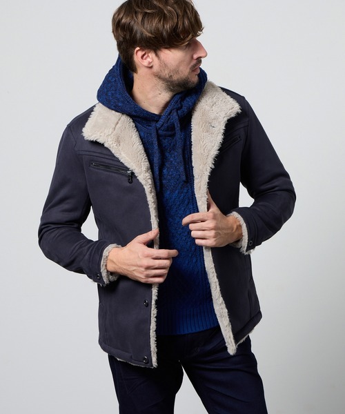 HIDEAWAYS NICOLE（ハイダウェイ ニコル） ムートンジャケット