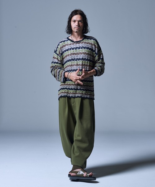 glamb（グラム） セーター ニット Croche Border Knit / クロシェ