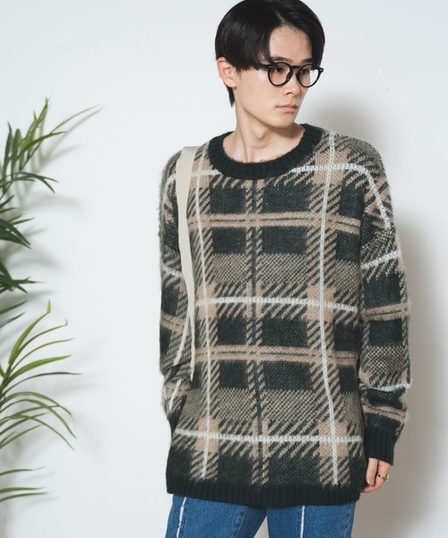 WEGO（ウィゴー） セーター ニット WEGO/モヘアライク総柄ビッグプル