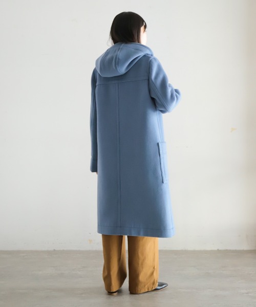 ダッフルコート コート W/Peメルトン ダッフルコート レディース