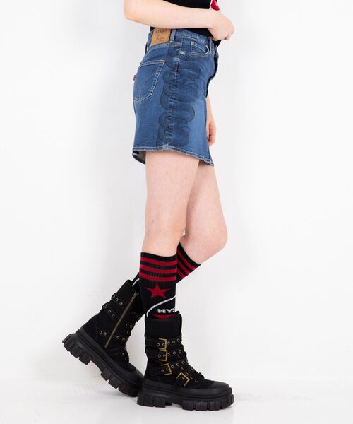 HYSTERIC GLAMOUR（ヒステリックグラマー） デニムスカート SNAKE LOOP