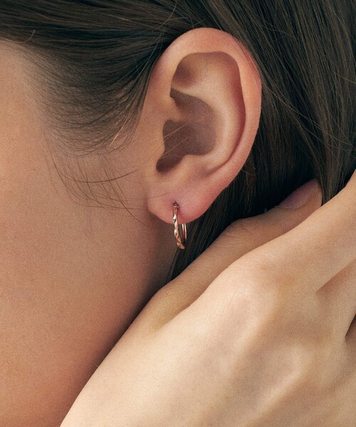ete（エテ） ピアス ツイスト フープピアス レディース : ZOZOTOWN