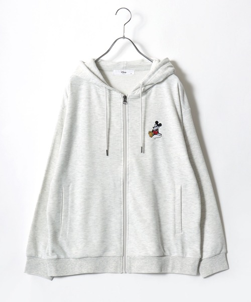 ホーンガーメント ディズニー 刺繍 ジップアップ パーカー フーディ