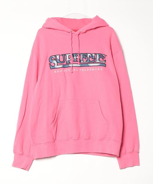 Supreme（シュプリーム） 刺繍プルオーバーパーカー M ピンク メンズ