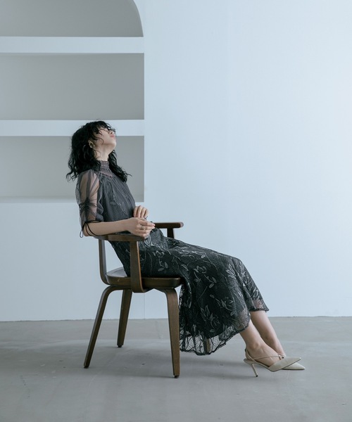 niana（ニアナ） ドレス チュールボレロレースキャミワンピレイヤード