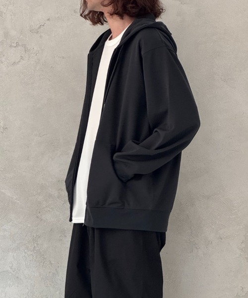 NAVY パーカー 速乾ジョーゼットZIPパーカー「UVカット」 メンズ