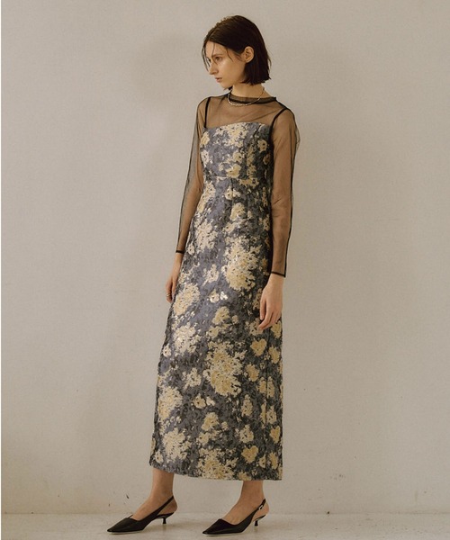 LE'RURE ドレス Meandering Jacquard pencil dress : ZOZOTOWN Yahoo