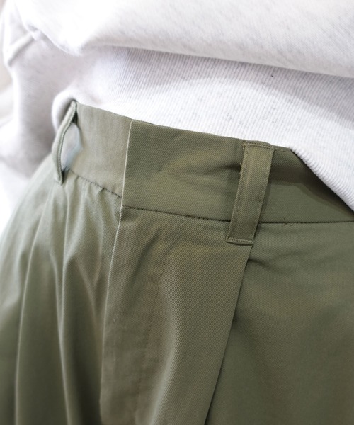 CORNERS（コーナーズ） チノパン ツイルサイドタックコクーンパンツ