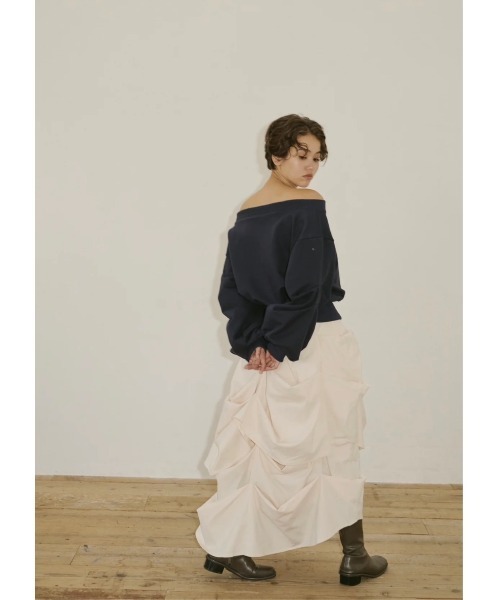 NOTRE emor（ノートルエモア） スカート elan drape skirt : ZOZOTOWN