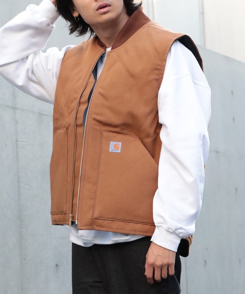Carhartt（カーハート） ベスト X-LARGE ブラウン メンズ : ZOZOTOWN
