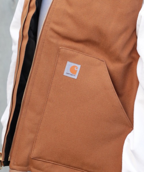 Carhartt（カーハート） ベスト X-LARGE ブラウン メンズ : ZOZOTOWN