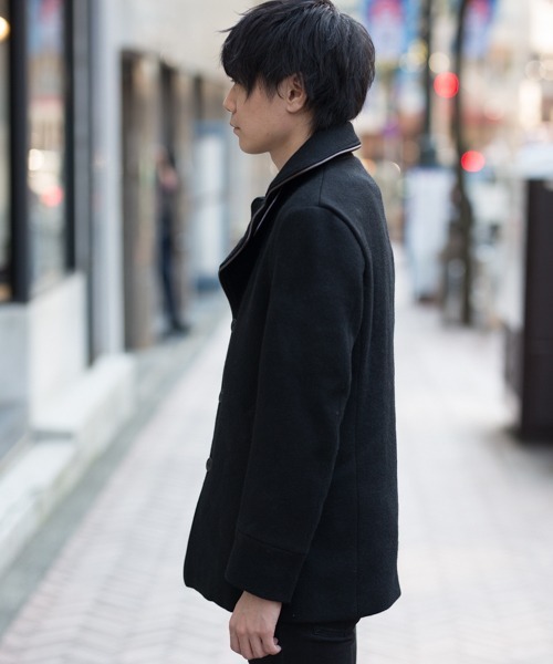 Sakka pコート ピーコート 国産ネックベルトコート メンズ : ZOZOTOWN