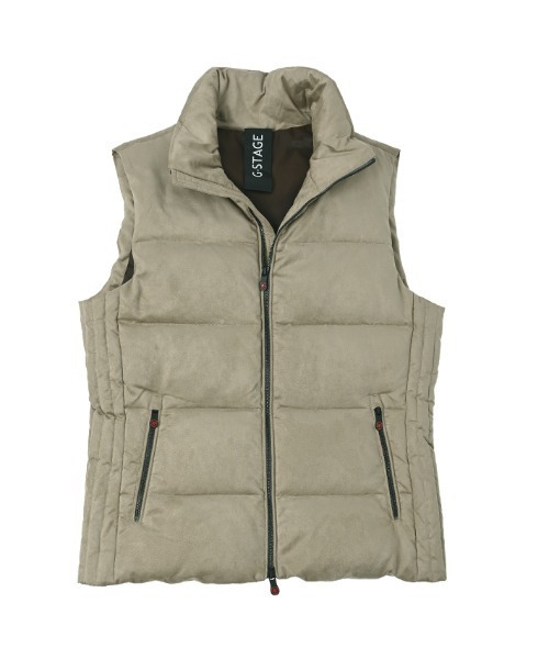 g-stage（ジーステージ） ダウンベスト ベスト スエードダウンベスト