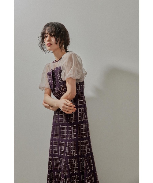 niana（ニアナ） ドレス チェック柄マーメイドワンピースドレス 結婚式