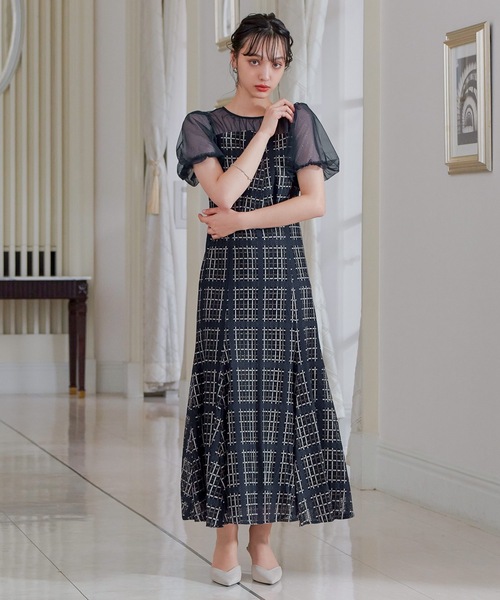 niana（ニアナ） ドレス チェック柄マーメイドワンピースドレス 結婚式