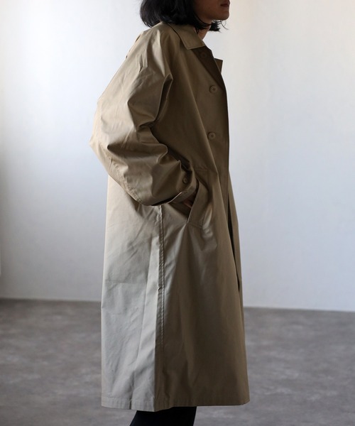 CREARE -LINO- ステンカラーコート コート 「2WAY」 オーバーサイズ