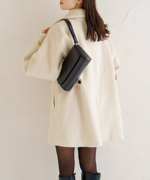 mystic（ミスティック） コート アウター ウール混 シャギーミドル