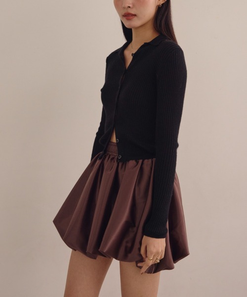 ACYM（アシーム） スカート サテンバルーンミニスカート : ZOZOTOWN