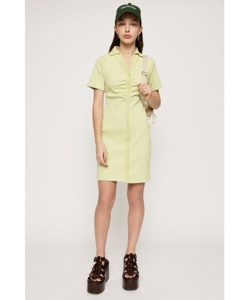 SLY（スライ） ワンピース FRONT BUTTON MINI OP フロントボタン ミニ