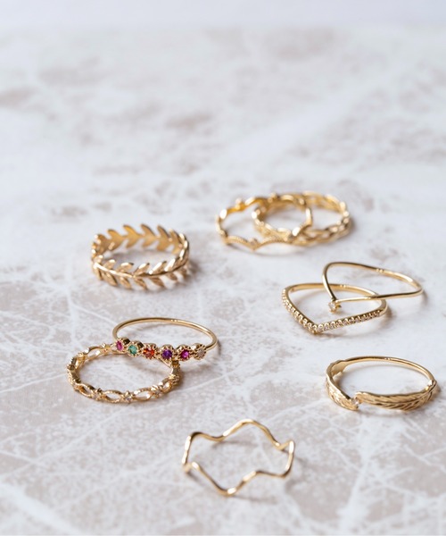 BLOOM（ブルーム） 指輪 リング K10 イエローゴールド リーフ リング