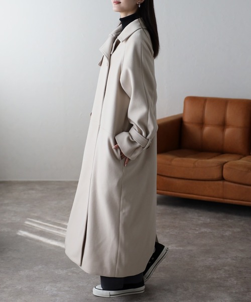 sakishimatokyo トレンチコート コート フェイクウールトレンチコート