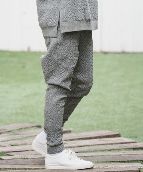 CAMBIO（カンビオ） パンツ mp11268-ケーブルキルティングリブパンツ