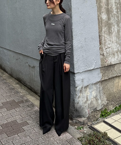 feepur（フェピュール） tシャツ シアーリブタンクセットロンTee