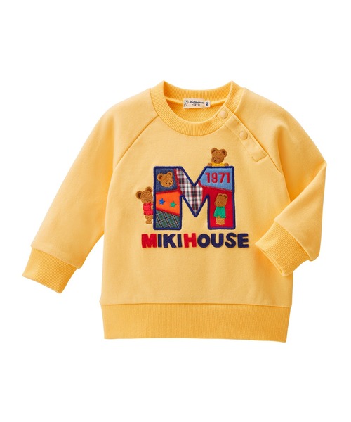 MIKI HOUSE（ミキハウス） トレーナー ミキハウスベア パッチワーク